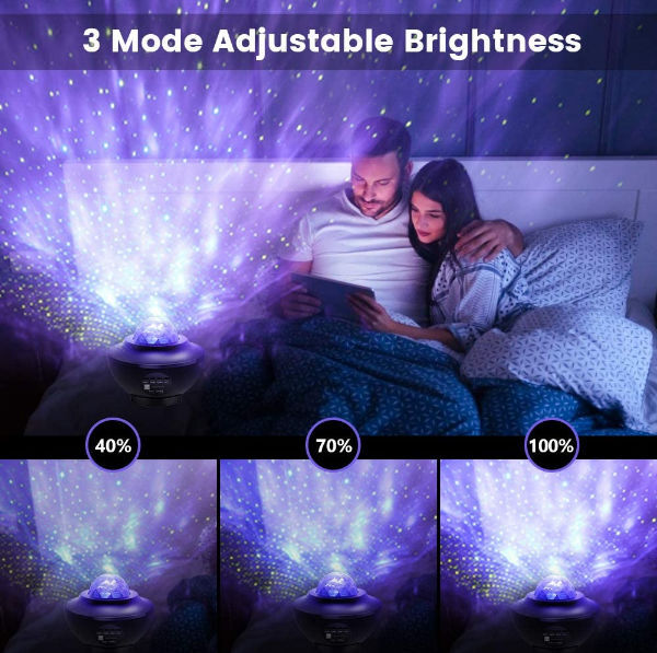 Projector Remote Control Led Night Light,Projection Ocean Wave Bluetooth Music Speaker Voice Control supplier