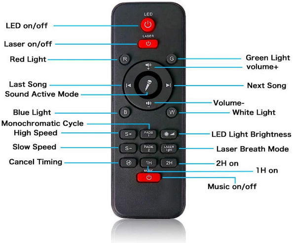 Projector Remote Control Led Night Light,Projection Ocean Wave Bluetooth Music Speaker Voice Control supplier